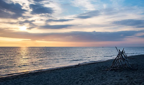 Strand bei Sonnenuntergang — Stockfoto