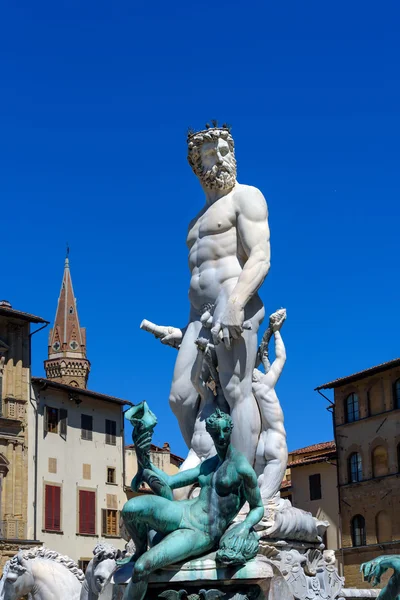 Fuente de Neptuno en Florencia, Italia —  Fotos de Stock