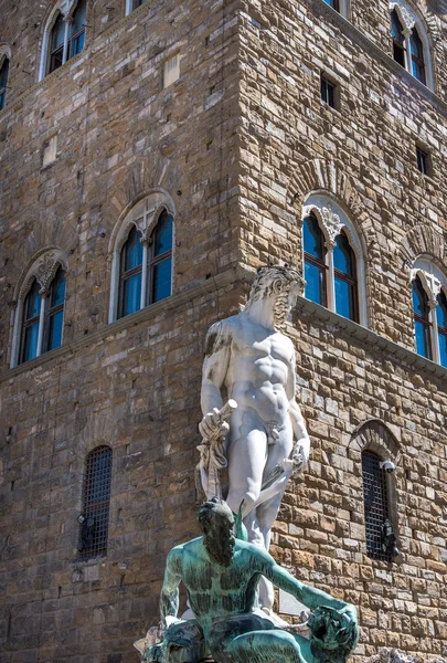 Neptunbrunnen in florenz, italien — Stockfoto