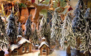 Noel için kış dekorasyonu