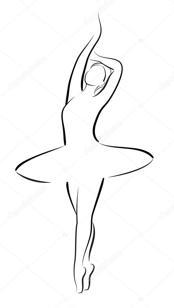Dancing ballerina, Illustration ⬇ Vector Image by © predragilievsi | Vector  Stock 101147220