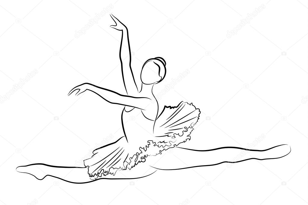 Dancing ballerina, Illustration