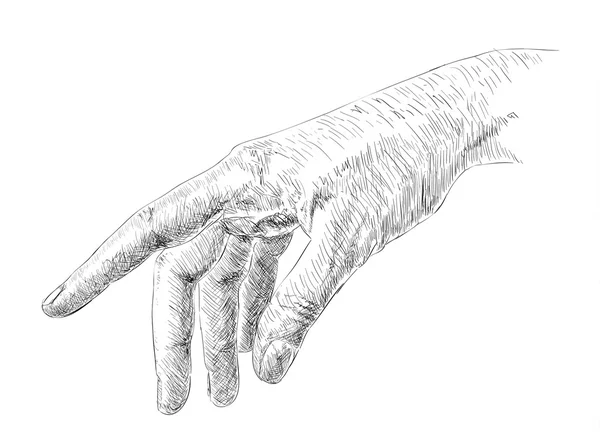 Рисунок руками — стоковый вектор