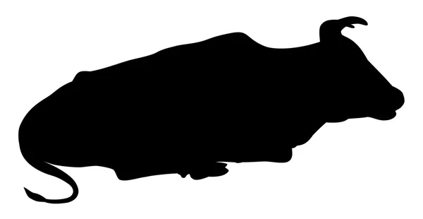Cow silhouette — Stock Vector