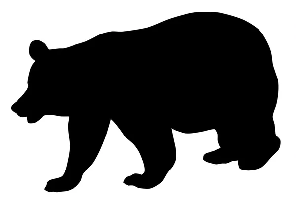 Ведмідь силует ілюстрація — стоковий вектор
