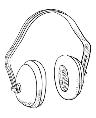 Headphones for ear protection clipart
