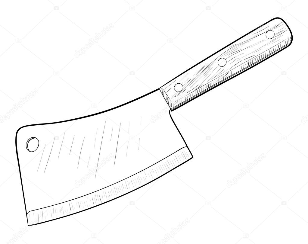 Kitchen knife illustration