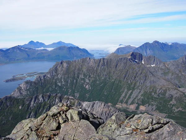 Senderismo en Lofoten Noruega — Foto de Stock