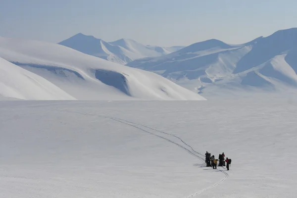 Esquí en Svalbard Noruega — Foto de Stock