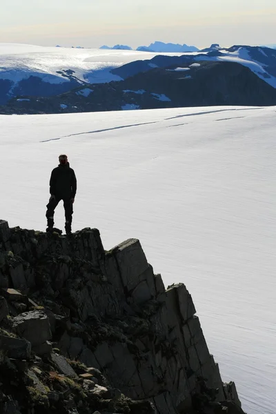 Senderismo en Lofoten Noruega — Foto de Stock