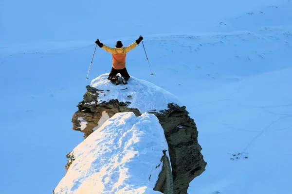 Expedición de esquí Svalbard, Noruega — Foto de Stock