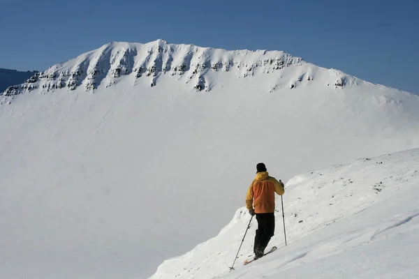 Skiing expedition Svalbard i Norge — Stockfoto