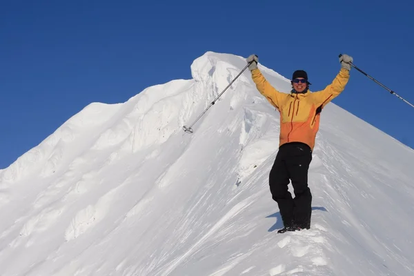 Skiing expedition Svalbard, Norway — Stock Photo, Image