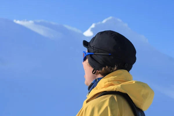 Skifahren Expedition Spitzbergen, Norwegen — Stockfoto