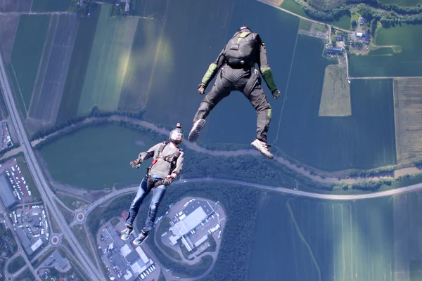 Skydiving in Norway — Stock Photo, Image