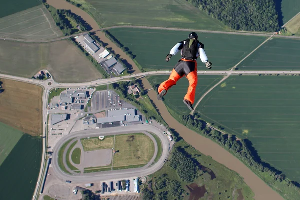 Skydiving in Norway — Stock Photo, Image