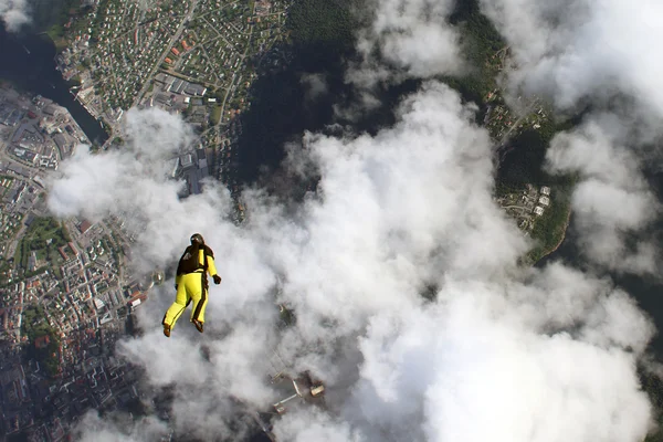 Skydiving en Norvège — Photo