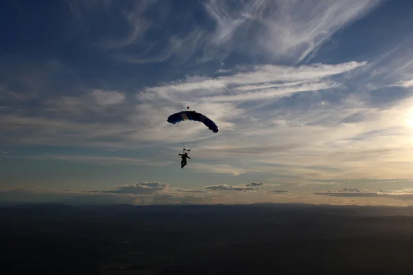 Skydiving en Norvège — Photo