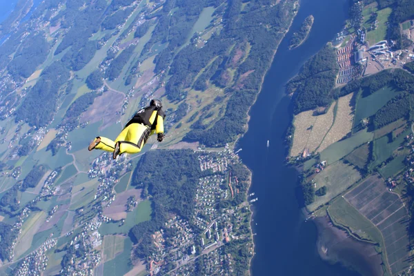 Parachutespringen in Noorwegen — Stockfoto