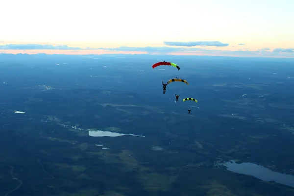 ノルウェーの Basejumper — ストック写真