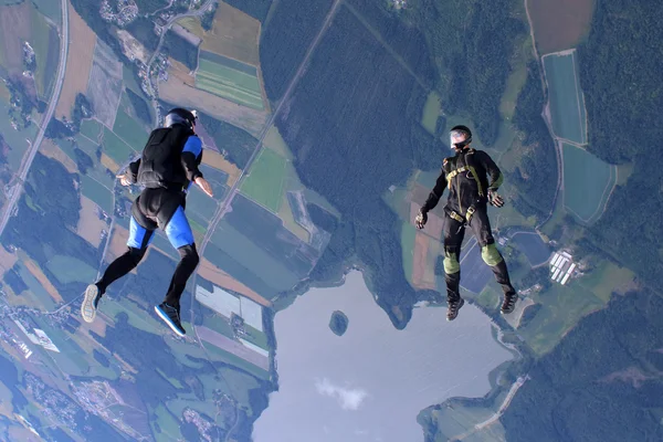 Basejumper en Norvège — Photo