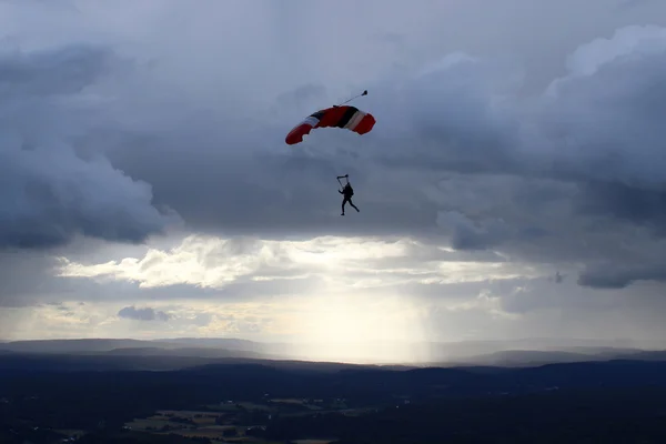 노르웨이 Basejumper — 스톡 사진