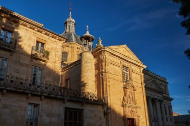 San Sebastian Kilisesi. Salamanca 'daki tapınak, Plaza de Anaya' da.,