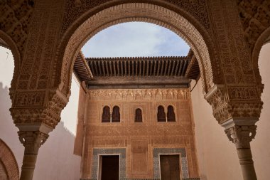 İspanya 'da Granada' daki Alhambra manzarası