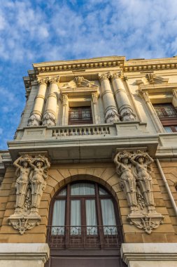 Bilbao, İspanya, 13 Ekim 2025. Vizcaya 'nın Bilbao kentindeki Arriaga Tiyatrosu. Yüksek kalite fotoğraf