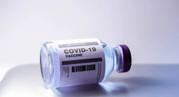 Bangkok Thailand July 2021 Single Bottle Vial Covid Coronavirus Vaccine — Stock Photo, Image