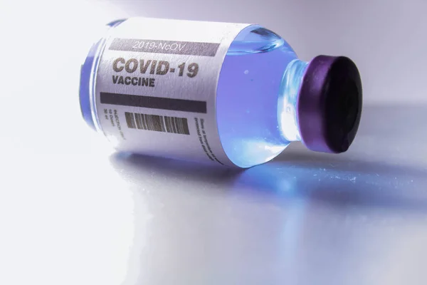 Bangkok Thailandia 2021 Luglio Una Fiala Singola Vaccino Covid Coronavirus — Foto Stock