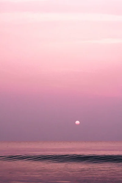 Bulles Sur Plage Dorée Avec Eau Mer Matin Sur Les — Photo