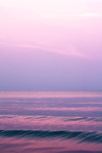 Bubblor Gyllene Strand Med Havsvatten Morgonen Thailands Stränder — Stockfoto