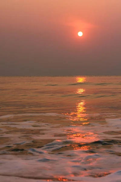 Сонце Сходить Сонце Ясне Ранкове Море Біч Таїланд — стокове фото