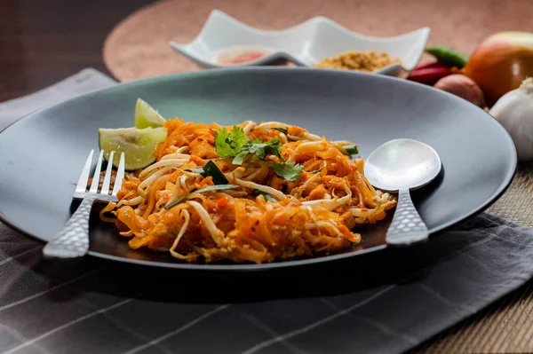 Thai Food Pad Thai Тайское Национальное Блюдо — стоковое фото