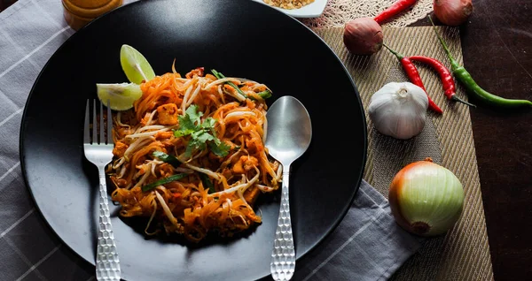 Thai Food Pad Thai Тайское Национальное Блюдо — стоковое фото