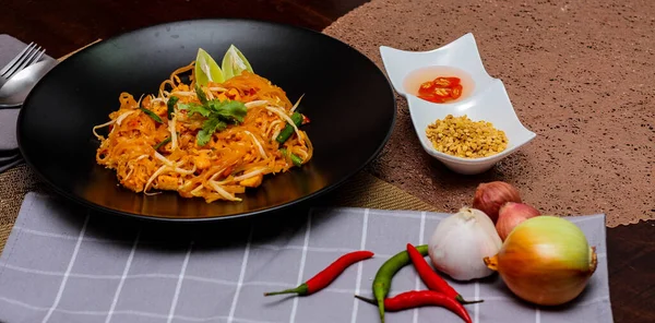 Thai Food Pad Thai Тайское Национальное Блюдо — стоковое фото