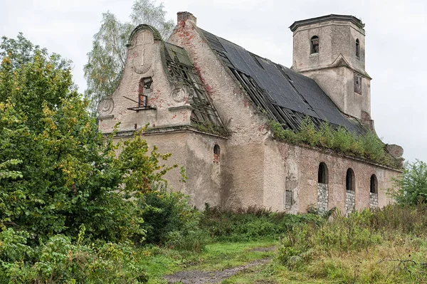 Iglesia Abandonada Ruinas Que Funciona Región Kaliningrado Rusia — Foto de Stock