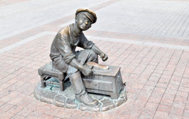 Astrakhan, Rusya Federasyonu-Ağustos 8: heykel 