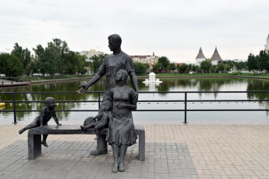 Astrakhan, Rusya Federasyonu-Ağustos 8: heykel 