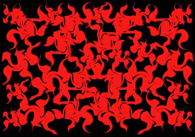 Renkli bir siyah ve kırmızı arka plan