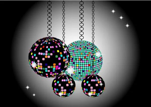 disco topları ile Noel arka plan
