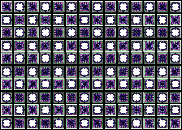 正方形と他の図形の抽象的なパターン — ストックベクタ