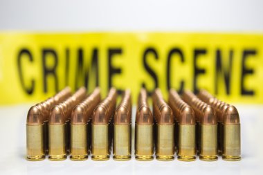 suç mahalli bant arka plan kurşunla satırı