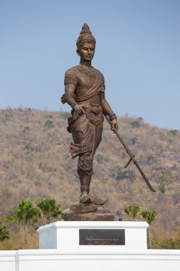 king Ramkhamhaeng the great statue at Rajaphakti Park , Thailand