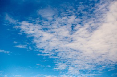 blue sky and white cloud in summer texture and background