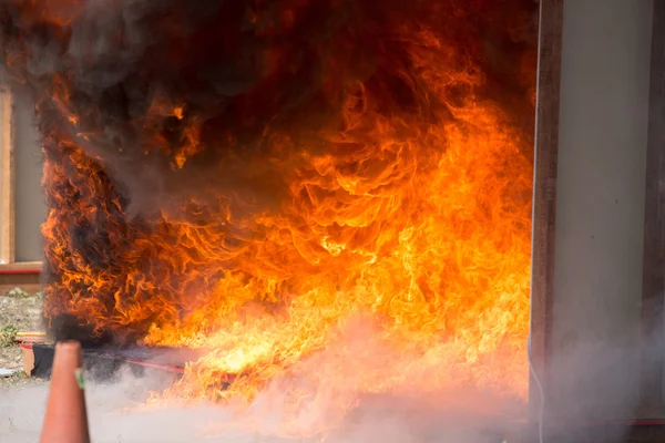 Fuego y quemadura textura y patrón — Foto de Stock