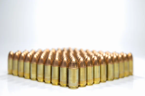 Gruppo di pallottole 9 mm — Foto Stock
