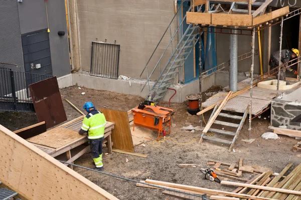 İnşaat alanında çekim