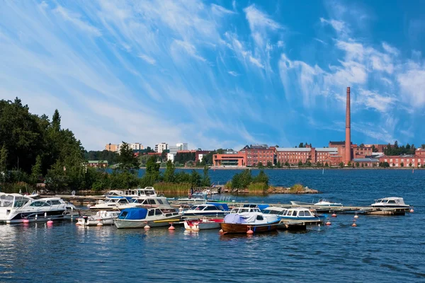 Doca Vaasa e Universidade — Fotografia de Stock